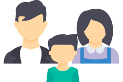 日本人会社員のご家族