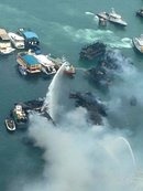 筲箕湾（サウケイワン）で船が爆発