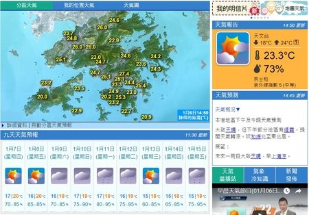 冬が来ない香港。異常気象か！？