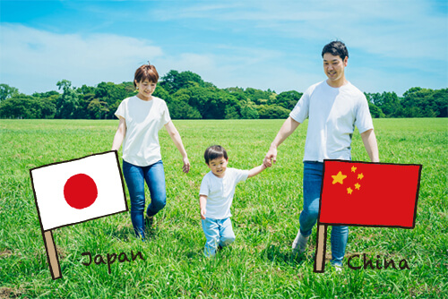 日本人と中国人の間に生まれた子供の国籍