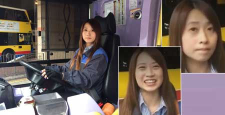 香港で美人過ぎるバス運転手が大注目