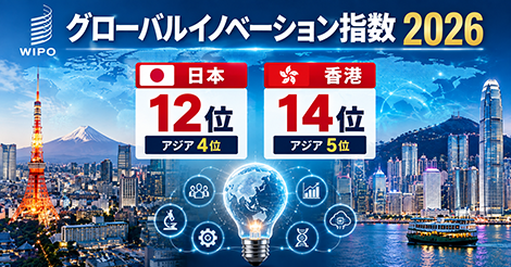 グローバルイノベーション指数、日本、香港